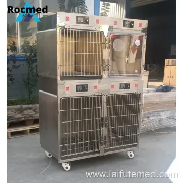 Low Price Good Quality Stainless Steel Veterinary ICU Cage for Dogs and Cats